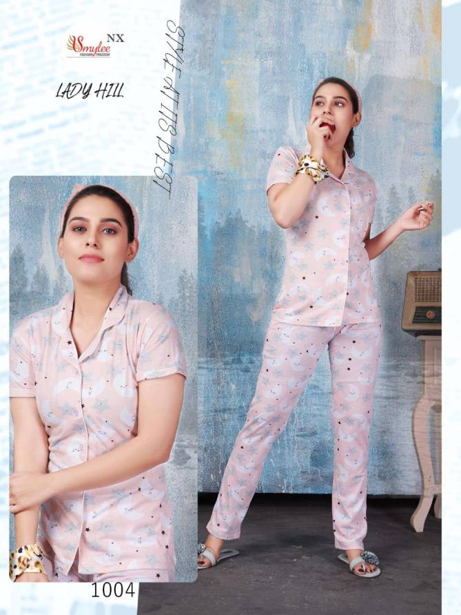 Smylee Lady Hill Sinker Hosiery  Latest Exclusive Comfortable Cotton With Super Fine Stitching Night Suits Collection 
